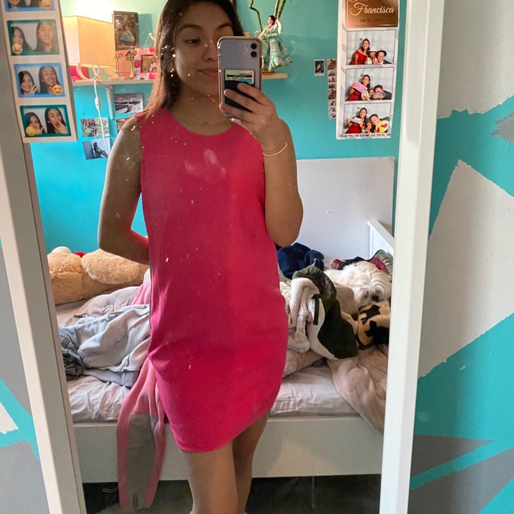 Pink causal dress